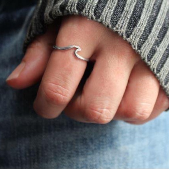 New Sterling Silver Handmade Bohemian Coastal Beach Sea Wave Ring 6 - Picture 10 of 15